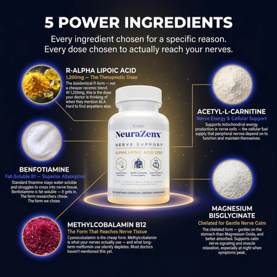 NeuraZenx® Nerve Support — Alpha Lipoic Acid 1200