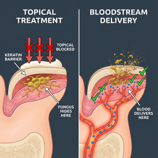 Topical Treatments Can't Reach The Infection