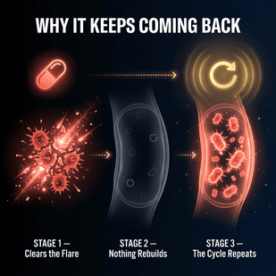Antibiotics Clear Symptoms, Not the Underlying Imbalance